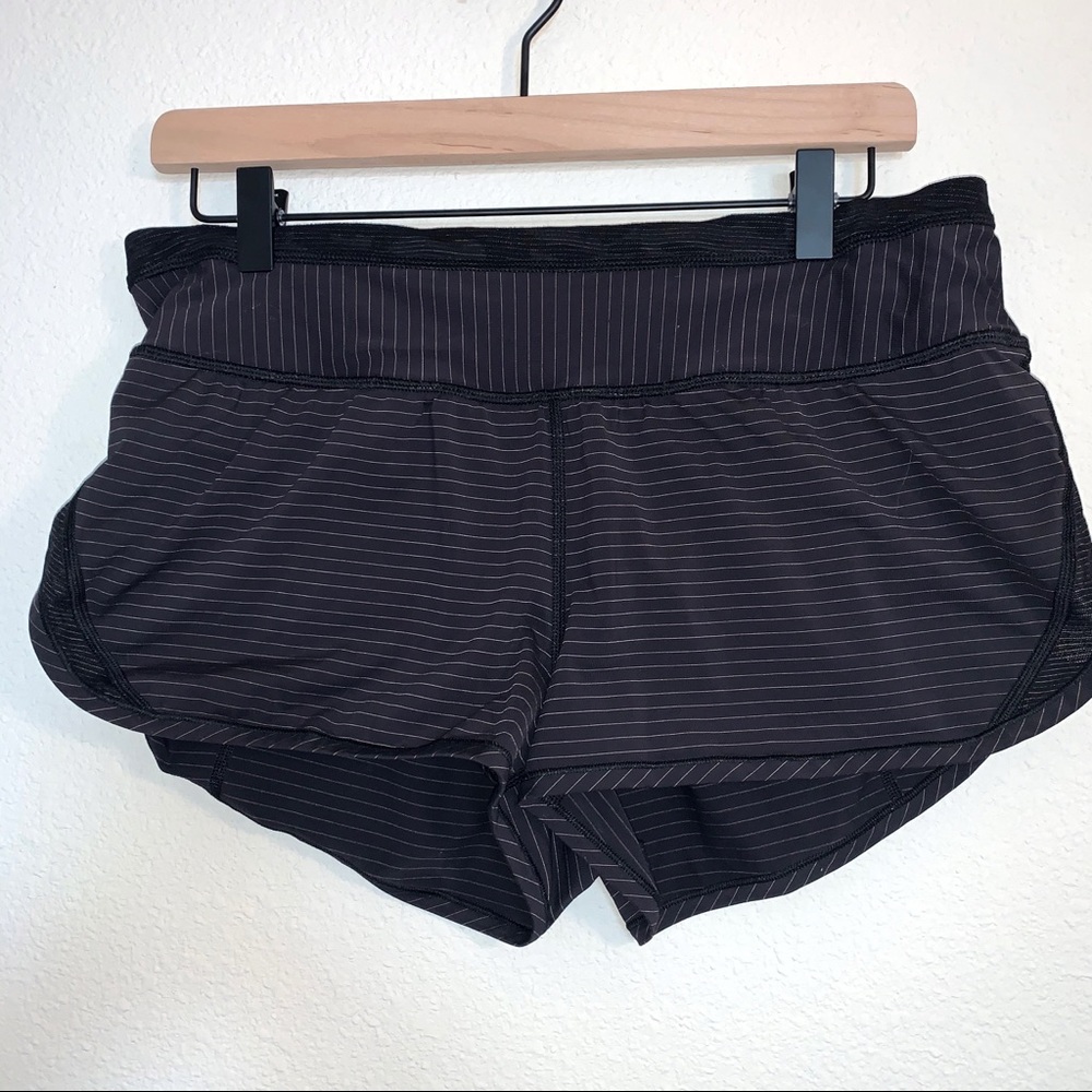 Lululemon Size 8 Athletic Striped Running Shorts